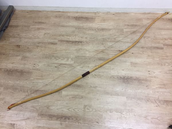 美品1円] 桑幡正清大弓製作所 一燈斎 弓道 竹弓 和弓 227Cm 二寸伸 弓 