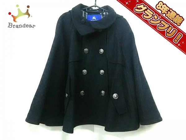 ポンチョコート BURBERRYブルーレーベル BURBERRY BLUE LABEL ウール