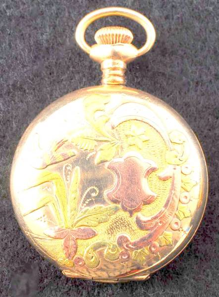 極美品 1912年 エルジン 多色金張 フルハンター 懐中時計 アンティーク ELGIN_2
