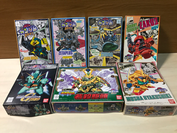 BB戦士 SDガンダム 旧キット 7箱セット 若殺駆頭 ゼータプラス