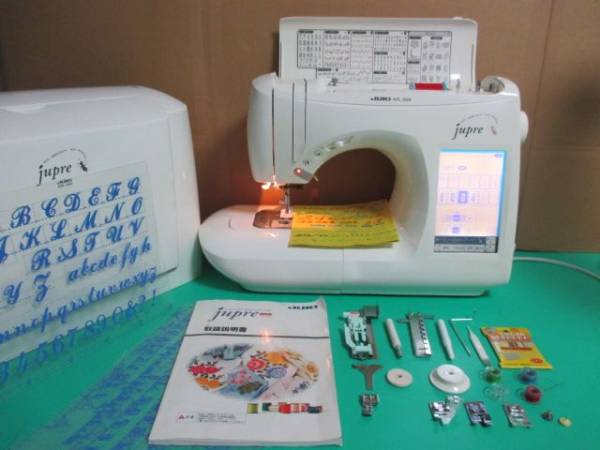 好調JUKI ミシン ジュプレ HZL-009 文字 大型模様 刺繍 自動糸切 自動 
