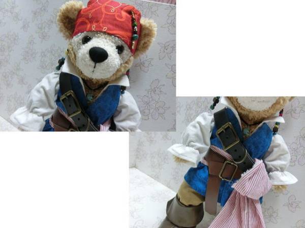 1点もの フルセット ハンドメイド ダッフィー ジャックスパロウ 