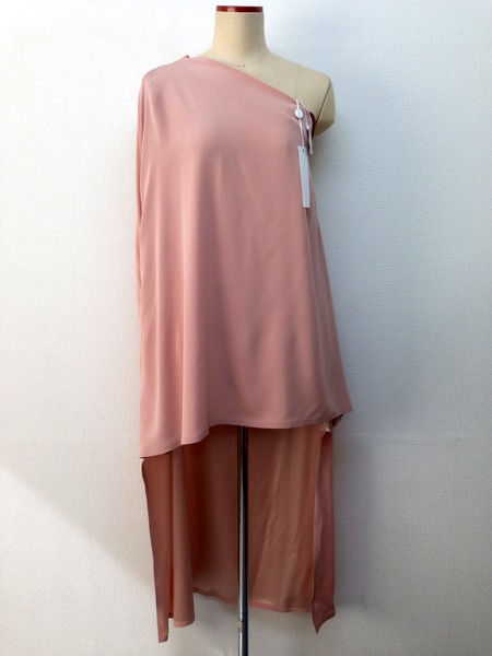 メゾン マルジェラ Maison Margiela 変形 ワンショルダー ワンピース ドレス NC0196 ピンク 40 同梱可
