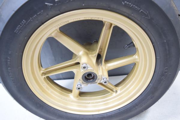 XR100モタード リアホイール ゴールド タイヤ付 (140)XR50モタード