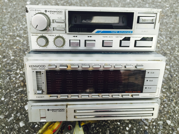 1982 KENWOOD カーオーディオ テープ デッキ KXC-3500 イコライザー
