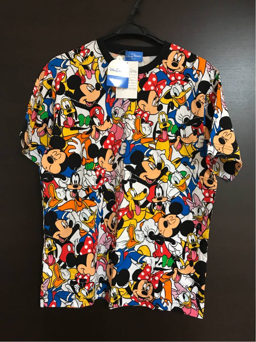 【新品】TDL ディズニーランド ミッキー 総柄Tシャツ セットアップ