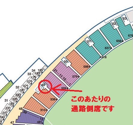 9/27(水)巨人－中日（東京ドーム）外野ビジター応援席【通路側・出入口横】２枚