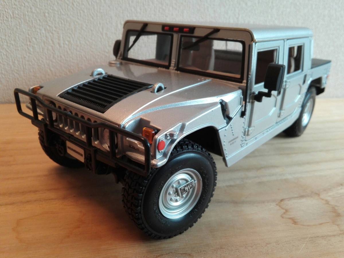 1/18 Maisto/HUMMER H1/ハマーH1シルバー/本体開封美品/宅急便着払い便のみ