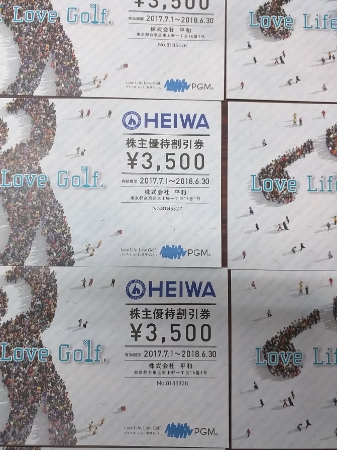 HEIWA 平和 株主優待割引券 8枚　 28,000円分相当 送料無料_2