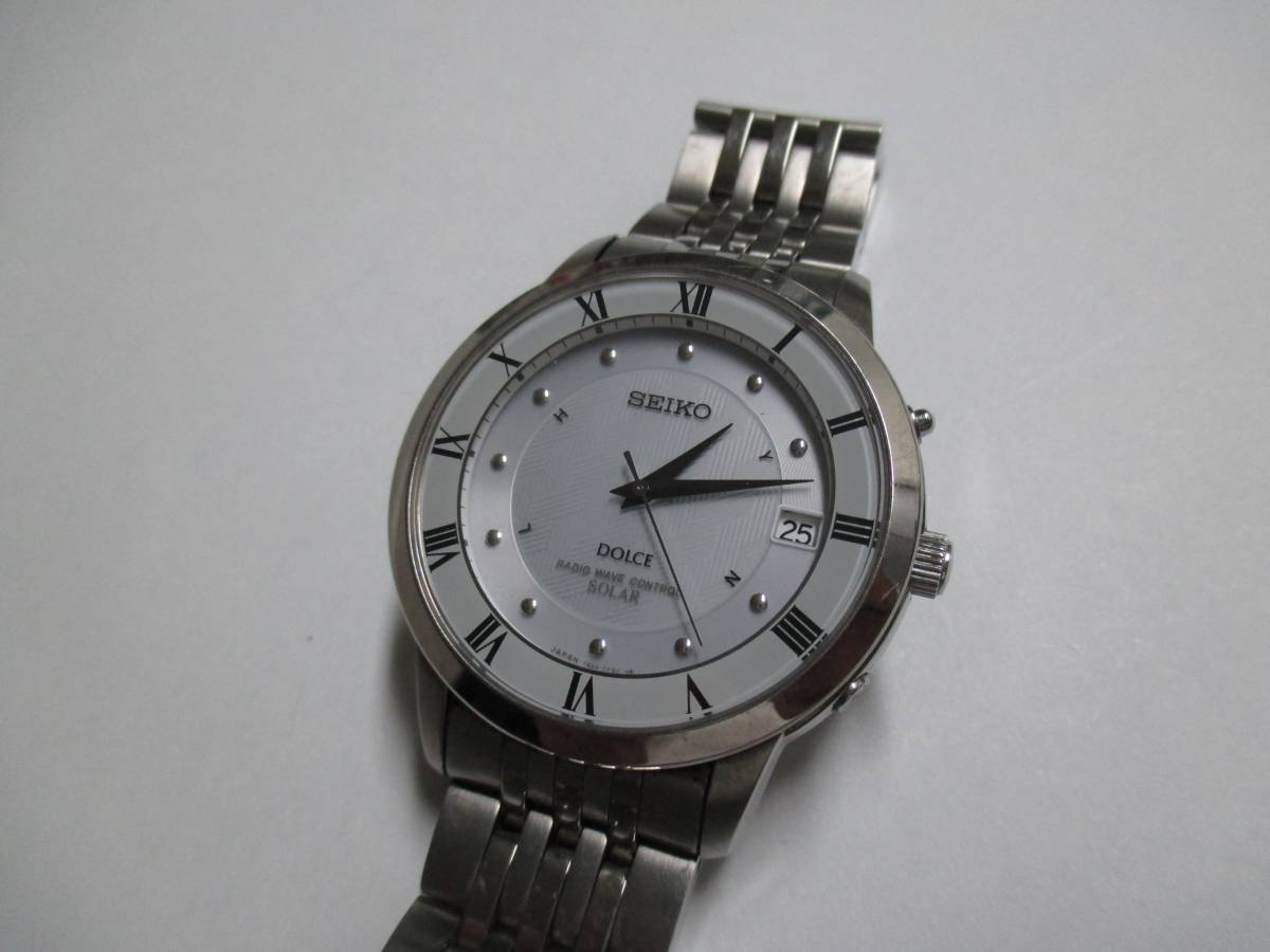セイコー ドルチェ チタン 電波ソーラー、美品セイコー SADZ005 SEIKO 