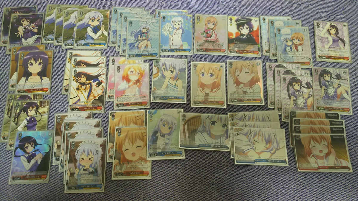 ヴァイスシュヴァルツ ごちうさ デッキ セット サイン有_1