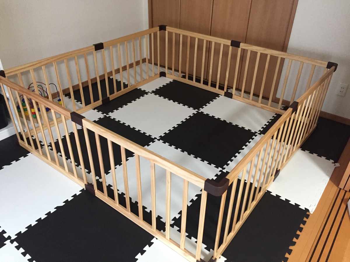 【美品】木製ベビーサークル 8枚