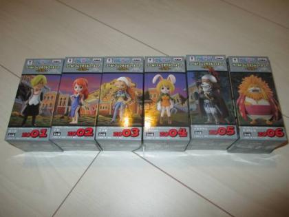 新品　未開封　ワンピース　コレクタブル　フィギュア　ゾウ　全６種　フルコンプ　セット　ＷＣＦ　ワンダ　キャロット　ネコマムシ　ナミ