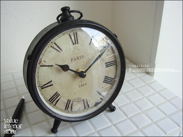  V_S Clock CV 1863 スタンドクロック レトロ調 置時計 アンティーク調 アナログ時計(一般)｜売買されたオークション情報、yahooの商品情報をアーカイブ公開 - オークファン 置時計
