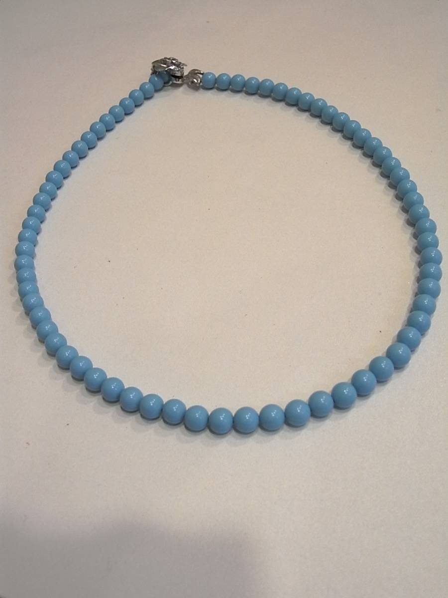 【1000円スタート】トルコ石　ネックレス　ペンダント　ターコイズ　長さ調整可能　画像4枚