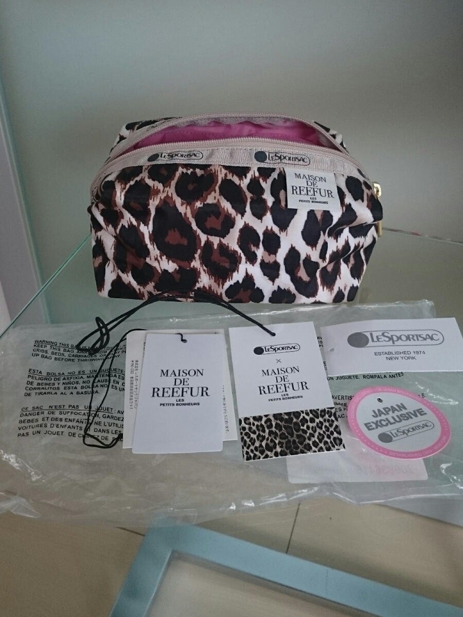 レスポートサック メゾンドリーファー梨花 コスメポーチ 完売 MAISON DE REEFUR × lesportsac コラボ コスメポーチ メゾンド