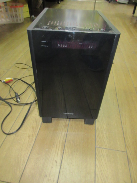 ♪G4346 ONKYO オンキョー ウーハー HTX-25HDX 配線 コネクタ 210×310×340 動作済 オーディオ ♪