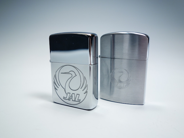 09322【 JAL 日本航空 】ZIPPO ジッポライター 2個セット RONSON WILD LITE
