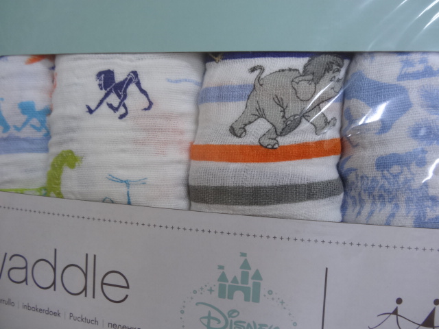 F09066 swaddle　モスリンラップ/おくるみ　4枚セット