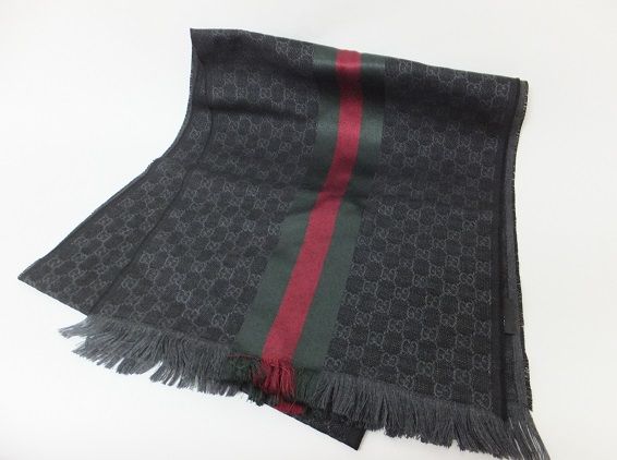 グッチ GUCCI　16aw　ミケーレ　シェリーライン　GGモノグラム　マフラー　国内正規品0529　　afi　R　006218