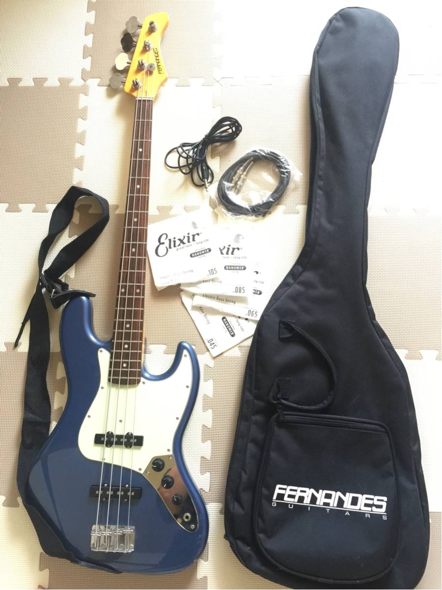 FERNANDES 青 ジャズベース Jazz Bass フェルナンデス フェルナンデス