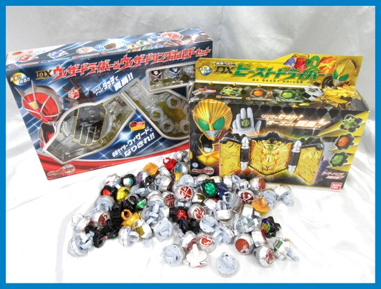 60475★未開封有 バンダイ 仮面ライダーウィザード 変身セット/ウィザードリング大量/DXウィザードライバー/DXビーストドライバー