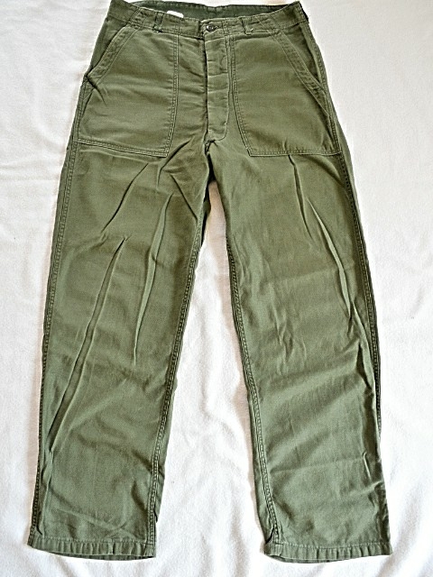 【80'S ビンテージ】U.S.ARMY 米軍 ベイカーパンツ W34 コットンサテン