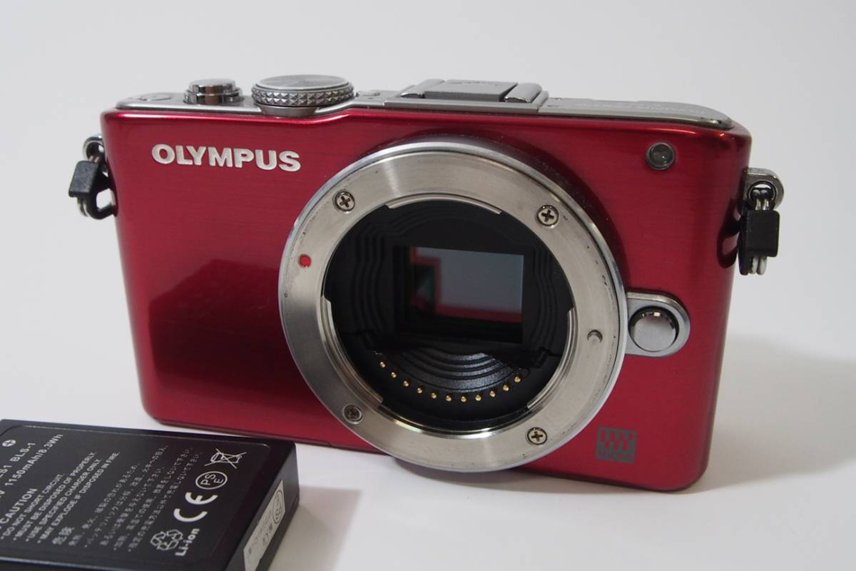OLYMPUS E−PL3 E-PL3 ダブルズームキット RED オリンパス OLYMPUS PEN