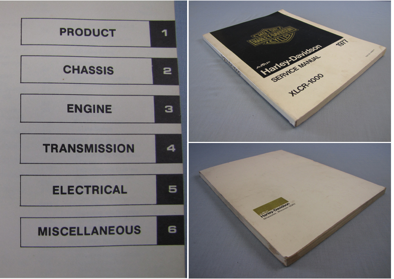 Harley-Davidson SERVICEMANUAL XLCR-1000 新 モデル XLCR-1000 カフェ