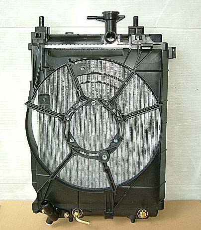 ◇ムーブ◇ムーブコンテ◆DBA-L175S/L185S/L575S/L585S◆CVT◆シュラウド付ラジエーターコンデンサーセット◆新品 即納◆１８ヶ月保証◆