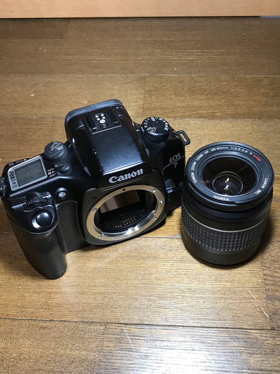 Canon EOS7フィルムカメラ　28-80mm 1:3.5-5.6 レンズ Canon☆キャノン EOS 7 ZOOMレンズ 28-80mm 1:3.5-5.6 Ⅴ USMのセット