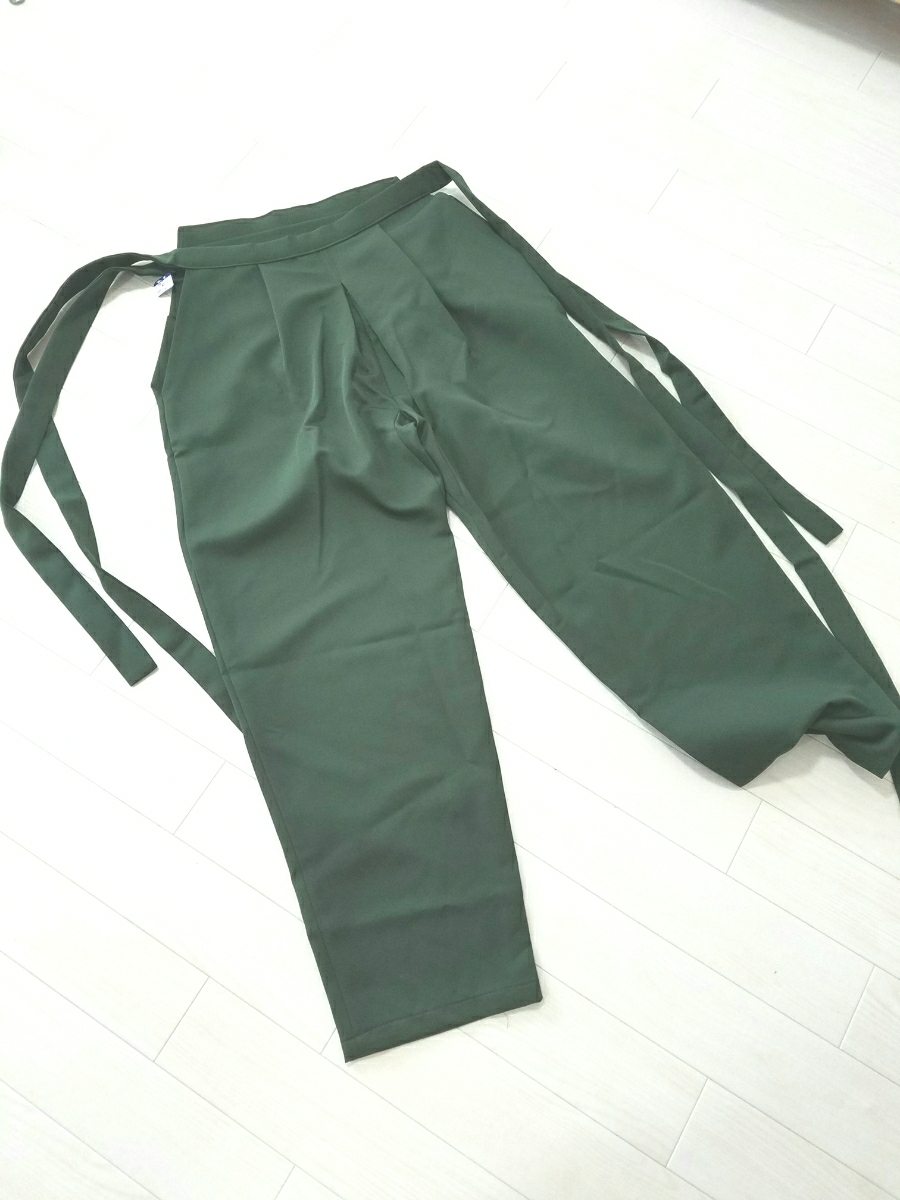 野袴★Lサイズ　モスグリーン♪