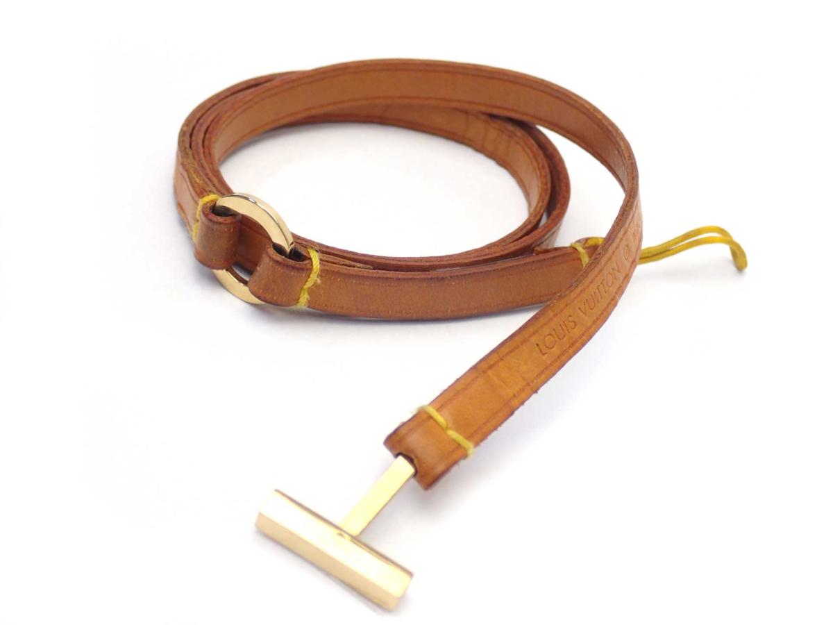 ◎LOUIS VUITTON ルイ・ヴィトン ヌメ革 コリエ・テレフォン ジャポン M63055 ネックストラップ スマホ 携帯ストラップなどに_3