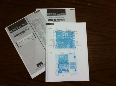 【送料140円】サンスイ AU-D907F EXTRA / AU-D907G EXTRA サービスマニュアル 回路図 設定法 SANSUI service manual schematic_1