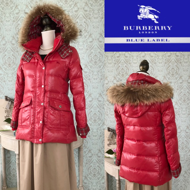 レディース 【美品】BURBERRY バーバリー ファー付 コート ☆24時間 