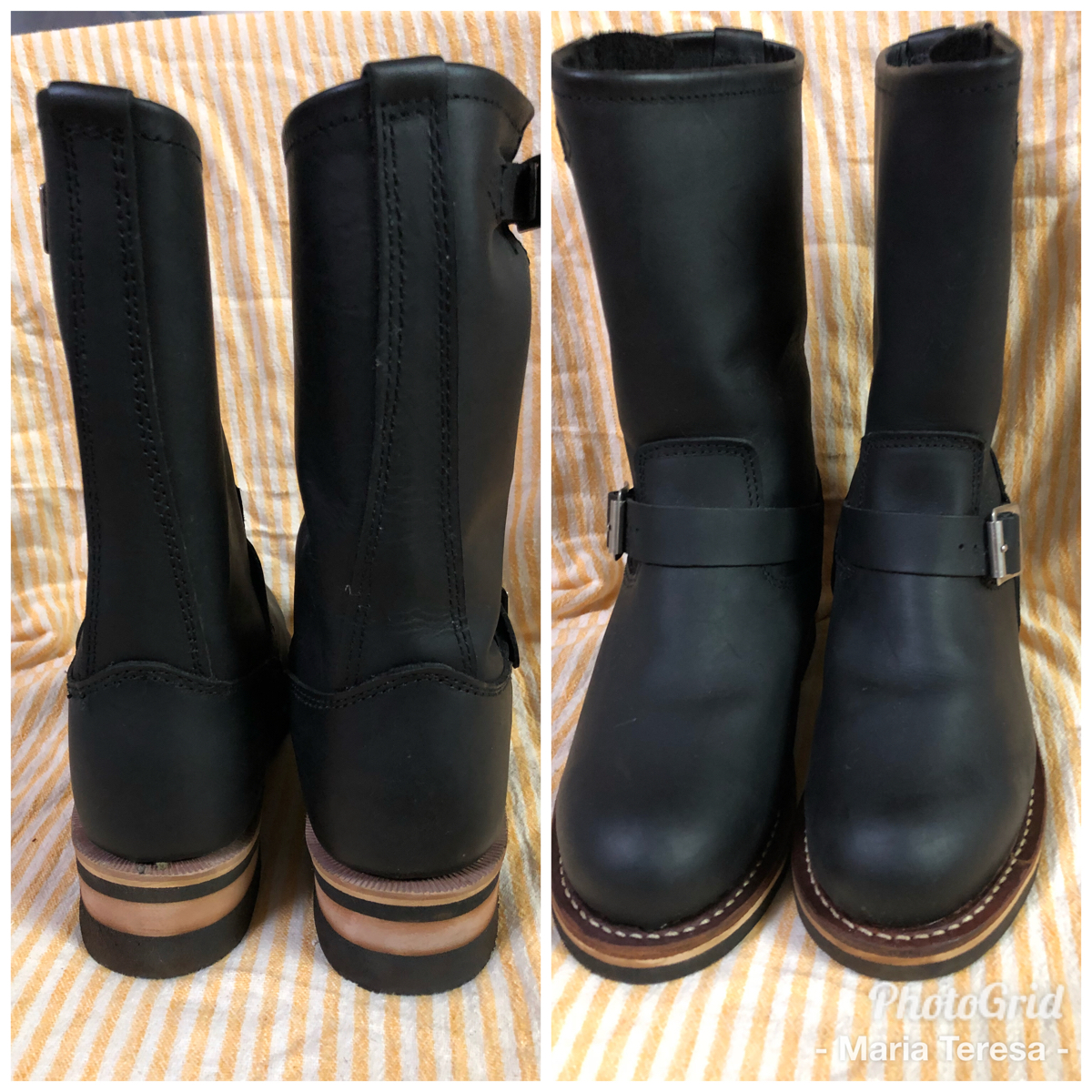 新品 本革 本格派 エンジニアブーツ 23cm レディース