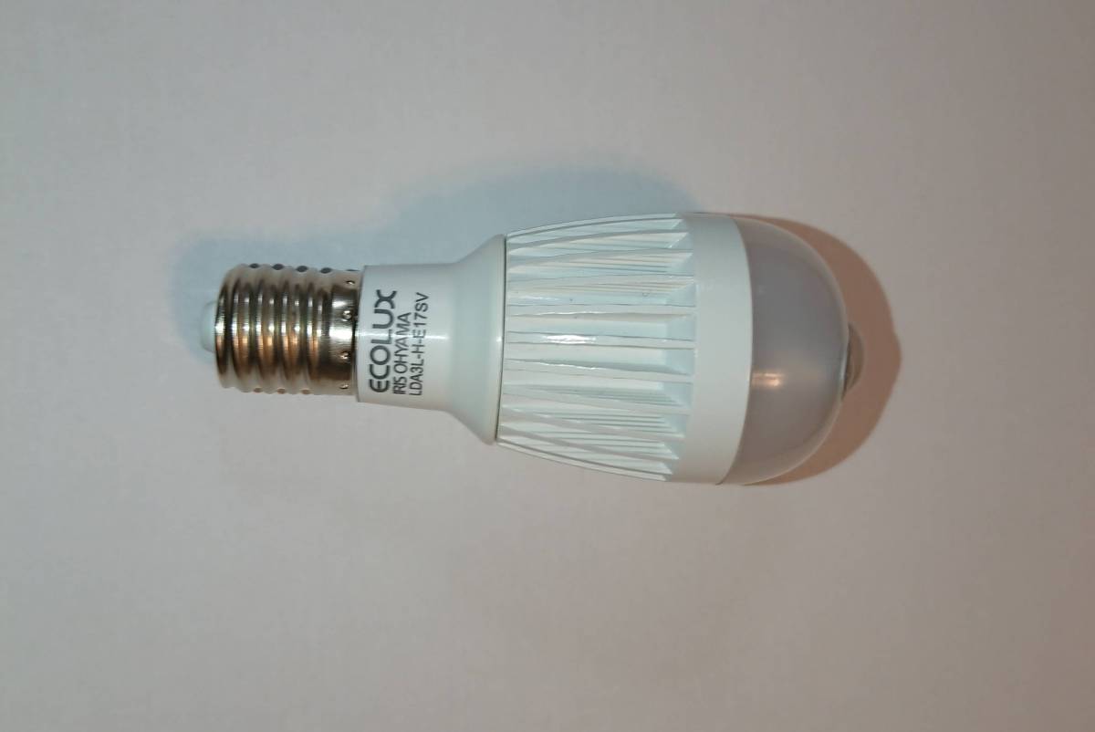 ECOLUX　エコルクス　LED電球　LDA3L-H-E17SV　E17口金　人感センサー付　25形相当　電球色　トイレにおすすめ_6