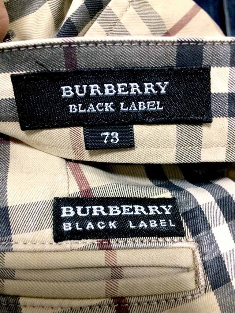 バーバリーブラックレーベル☆コットンパンツ　ノバチェック　三陽商会　春夏　73S BURBERRY BLACK LABEL バーバリーブラックレーベル ノバ チェック