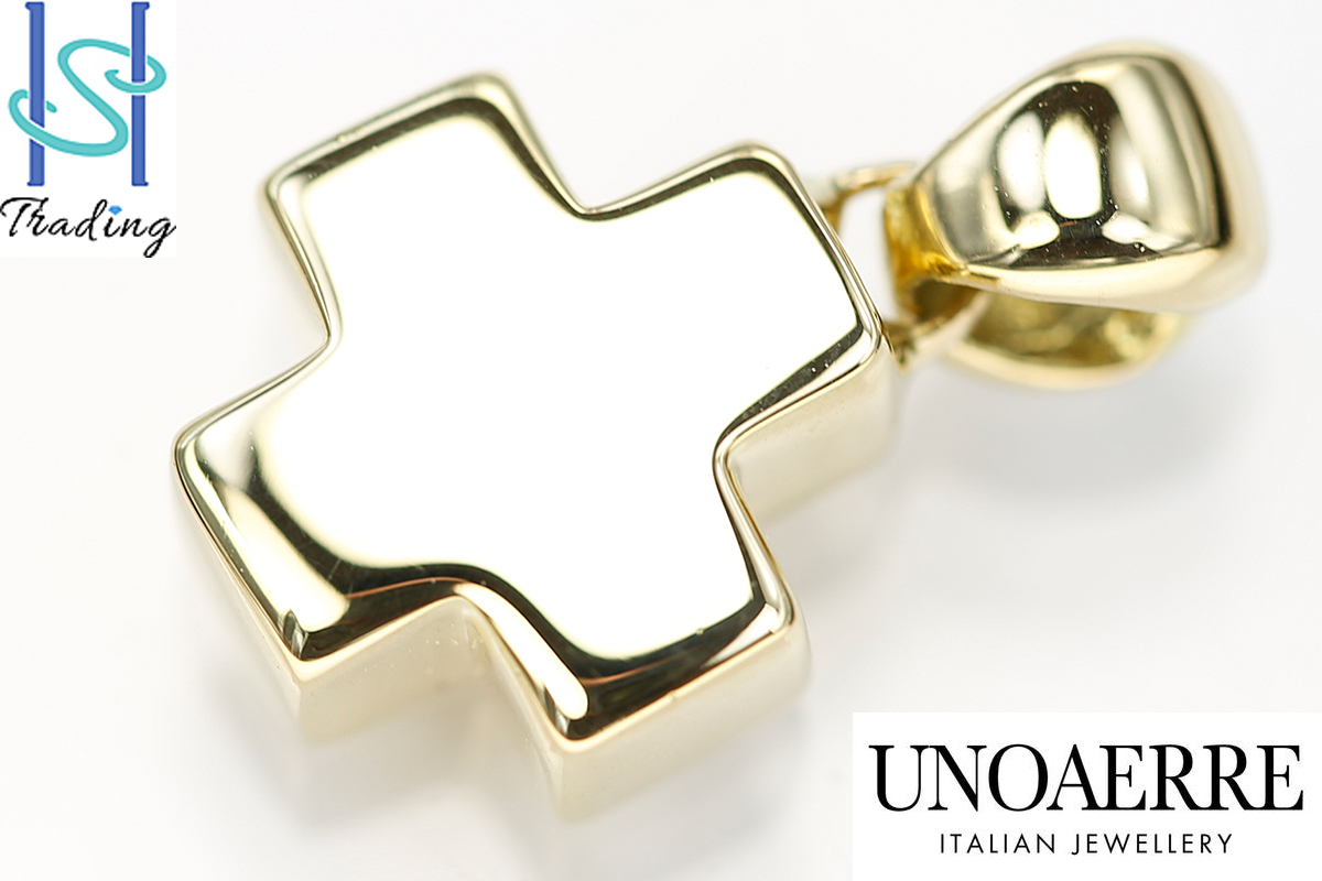 【SH18643】即決～ウノアエレ K18 ペンダントトップ クロス