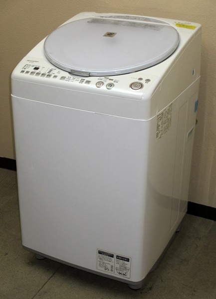 SHARP☆Ag+イオンコート☆穴なし槽☆ワイドマウス洗濯乾燥機☆洗7乾3.5 