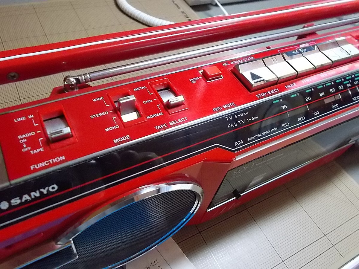 SANYO / サンヨー ステレオラジカセ MR－U4SS 取扱説明書付き