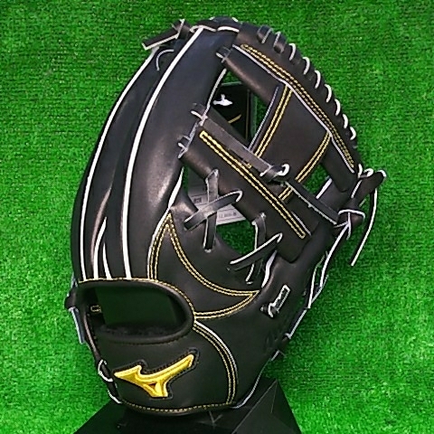 必見！ 刺繍可能 サイズ8 ブラック ミズノプロ 硬式 内野手用4/6