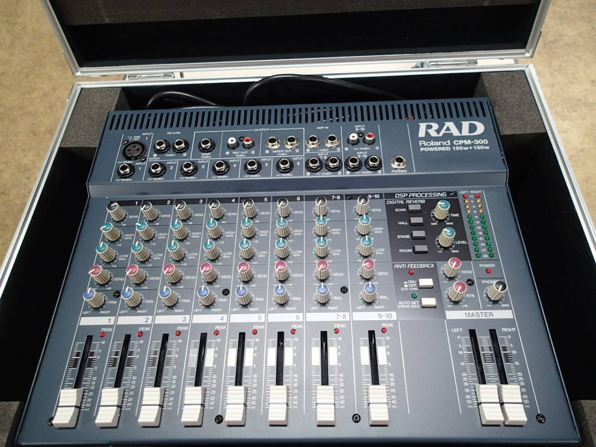 楽器・機材 Roland パワードミキサー RAD PAシステム CPM-300 ケース付き