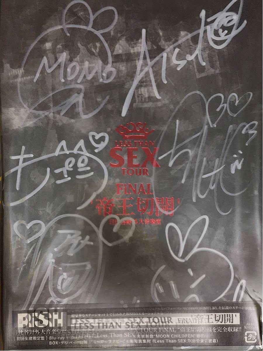 BiSH LESS THAN SEX TOUR FiNAL メンバー直筆サイン BiSH LESS THAN