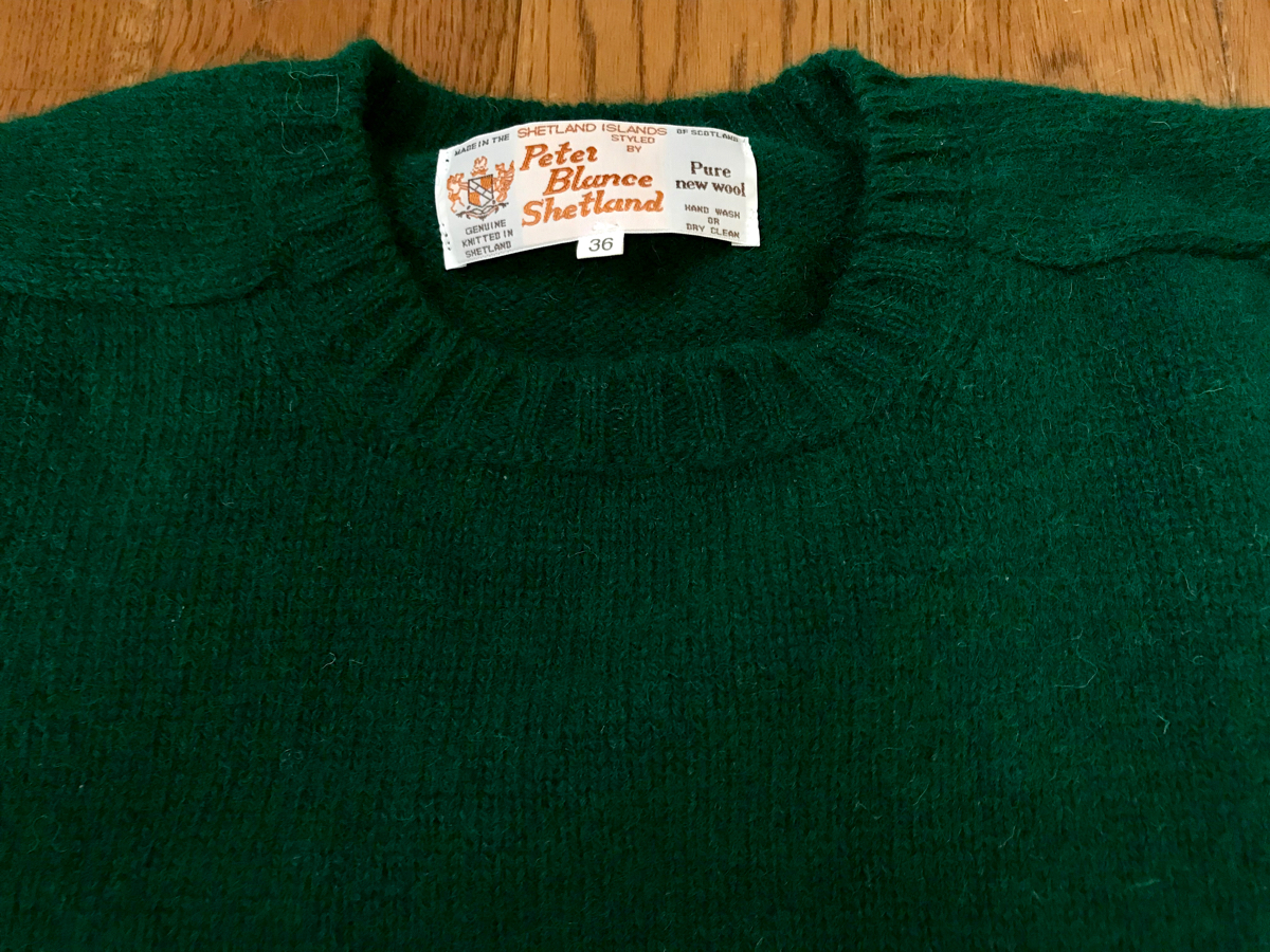 極美品☆ ピーターブランス ピーターバランス シェットランドクルーネックセーター サイズ36 ボーイズマーケット ジョンスメドレー好きに