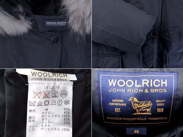 【即決】【美品】国内正規 WOOLRICH ウールリッチ アークティックパーカー レディース ダウンジャケット ネイビー XS k71104531h0250ik16