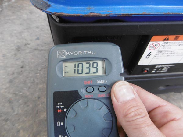 中古 ヤマハ ポータブル発電機 ET600 単相100V 60Hz 混合ガソリン 