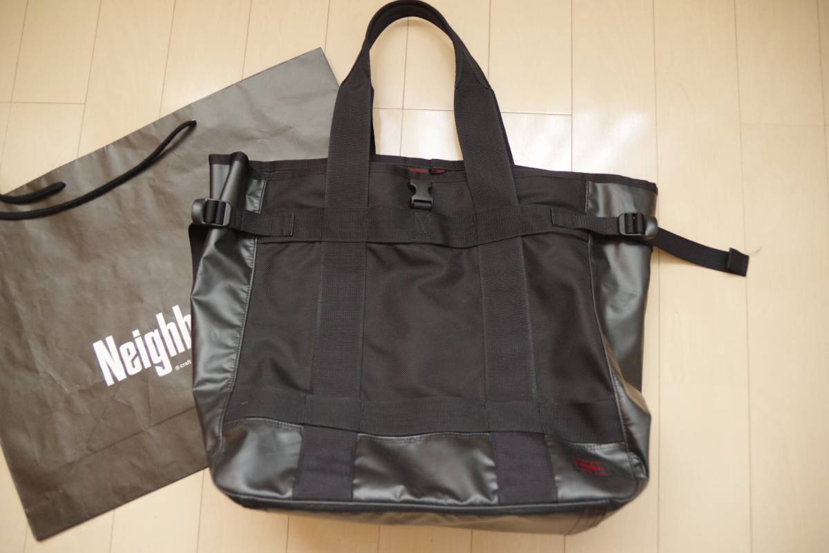 稀少★NEIGHBORHOOD★PORTER別注★トートバッグ★バリスティックナイロン★黒★吉田かばん★ネイバーフッド★美中古