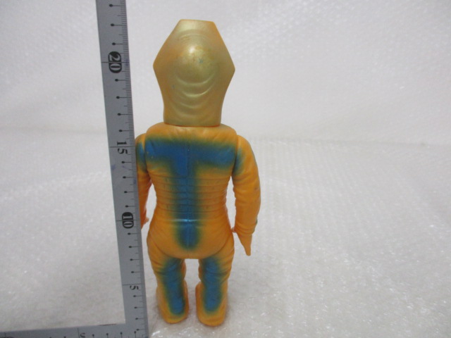 当時物ゴールドサターン21.5cmブルマァク黄金怪人ソフビ円谷ミラーマン