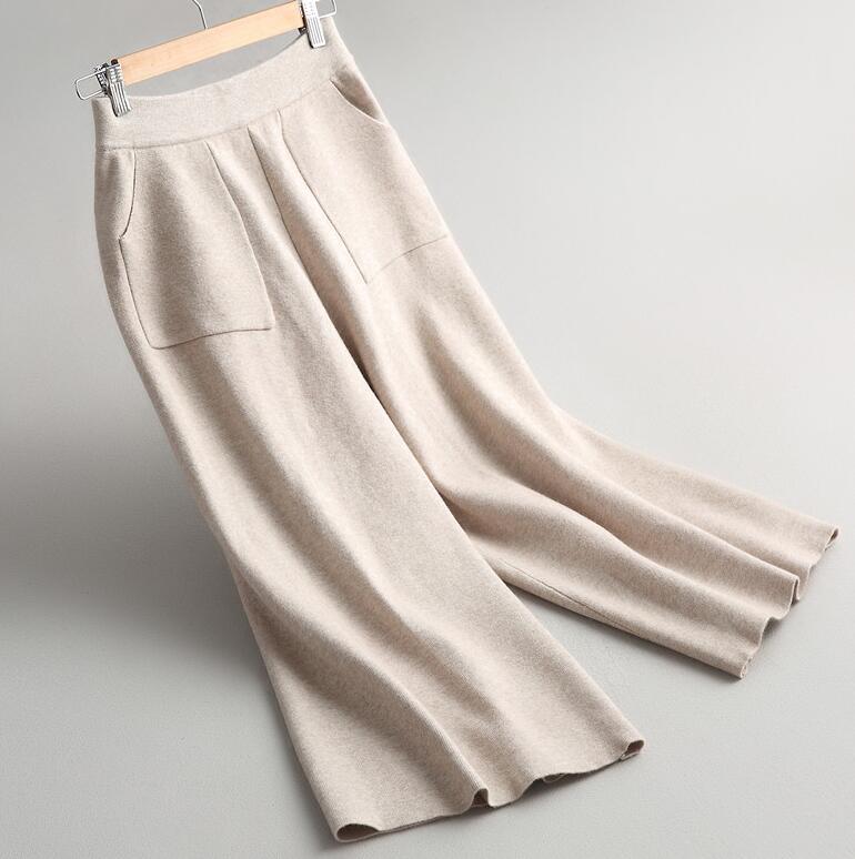 【セール，新品】 9-991-6 秋冬 ニットパンツ レディース レディース ウール混 ベージュ(Mサイズ)｜売買されたオークション情報、yahooの商品情報をアーカイブ公開 - オークファン Mサイズ